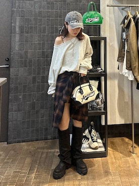 「アイテム（スウェット）」を使った、えび（JEANASIS）さん（レディース・164cm・20代）の秋コーディネート