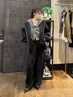 「アイテム（ブルゾン）」を使った、えび（JEANASIS）さん（レディース・164cm）の秋コーディネート