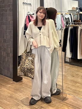 「アイテム（スウェットパンツ）」を使った、えび（JEANASIS）さん（レディース・164cm・20代）の秋コーディネート