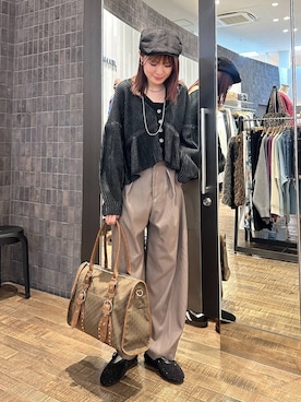 「アイテム（ハンチング/ベレー帽）」を使った、えび（JEANASIS）さん（レディース・164cm・20代）の秋コーディネート