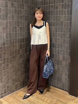 「アイテム（パンツ）」を使った、えび（JEANASIS）さん（レディース・164cm・20代）の夏コーディネート