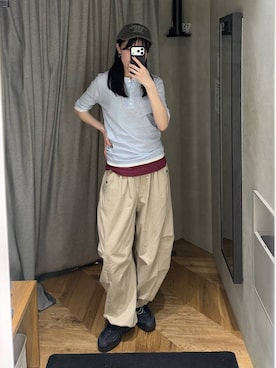 「JEANASIS（ジーナシス）のアイテム」を使った、えび（JEANASIS）さん（レディース・164cm）の夏コーディネート