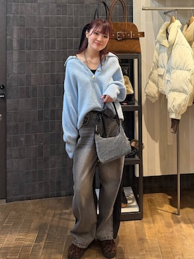 「アイテム（その他シューズ）」を使った、えび（JEANASIS）さん（レディース・164cm・20代）の冬コーディネート