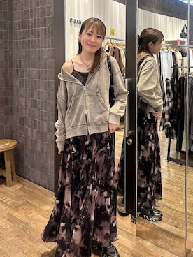 「アイテム（パーカー）」を使った、えび（JEANASIS）さん（レディース・164cm・20代）の夏コーディネート