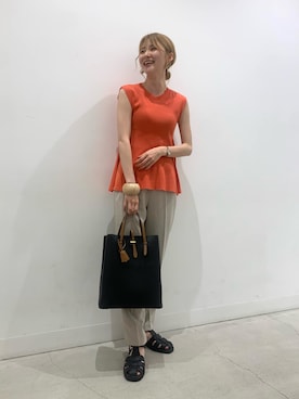 「コーラル」｜rinaさん（レディース・168cm）の夏コーディネート