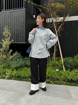 「アイテム（スウェット）」を使った、rinaさん（レディース・168cm・20代）の秋コーディネート