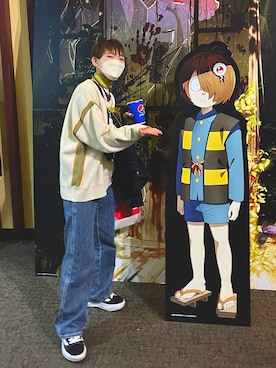 「ニコアンド」｜「アイテム（シューズ）」を使った、あきよしさん（レディース・152cm）の冬コーディネート