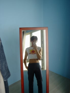 「Guess（ゲス）のアイテム（パンツ）」を使った、shaoさん（メンズ・180cm）の夏コーディネート