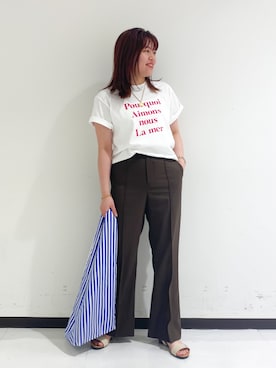 「海スタイル」｜たじさん（レディース・159cm）の夏コーディネート