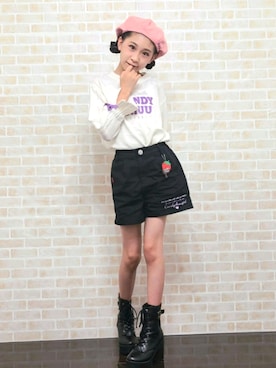 「キャンチュウコーデ」｜🍓苺夢🍓さん（キッズ・143cm）の秋コーディネート
