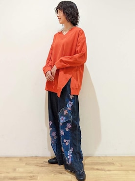 「AS KNOW AS de base（アズノゥアズドゥバズ）のアイテム」を使った、sawadaさん（レディース・166cm）の秋コーディネート