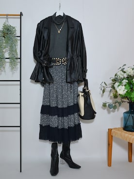 「handmade」｜「アイテム（ブーツ）」を使った、miyollystudio さん（レディース・165cm）の秋コーディネート