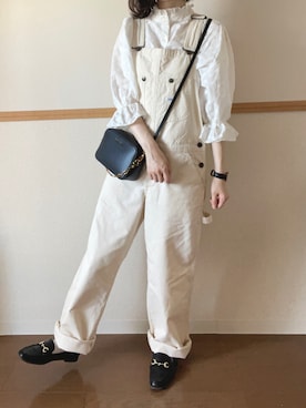 「classicalelf（クラシカルエルフ）の大人が着るのはこれ。2way花柄刺繍ブラウス。（シャツ/ブラウス）」を使った、Rin*さん（レディース・157cm）の秋コーディネート