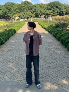 「アイテム（デニムパンツ）」を使った、tarokun さん（メンズ・185cm）の夏コーディネート