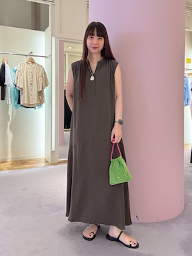 「アイテム（ポーチ）」を使った、nol hirataさん（レディース・155cm）の夏コーディネート