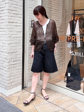 「grace grace （グラスグラス）のアイテム」を使った、nol hirataさん（レディース・155cm）の夏コーディネート