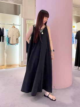 「アイテム（タンクトップ、グリーン系）」を使った、nol hirataさん（レディース・155cm）の夏コーディネート