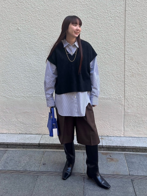 セール】ウォッシャブルヘアリーVネックベスト（ベスト）｜NOLLEY'S