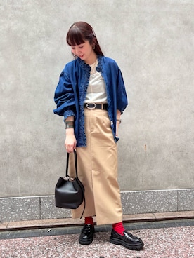 「アイテム（リング）」を使った、nol hirataさん（レディース・155cm）の夏コーディネート