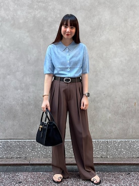 「アイテム（その他パンツ）」を使った、nol hirataさん（レディース・155cm）の夏コーディネート
