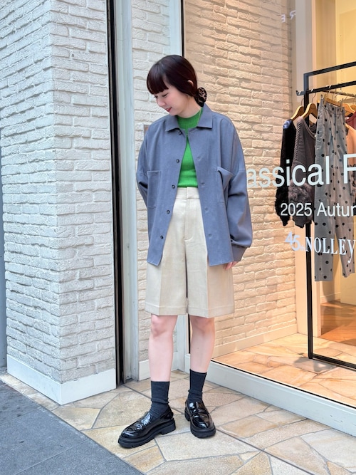 セール】《セットアップ対応》オープンカラービッグシルエットシャツ