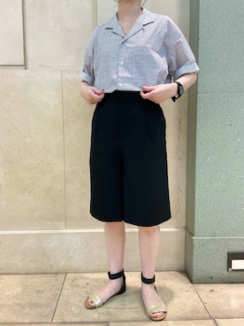 「NOLLEY'S goodman（ノーリーズグッドマン）のアイテム」を使った、nol hirataさん（レディース・155cm）の夏コーディネート