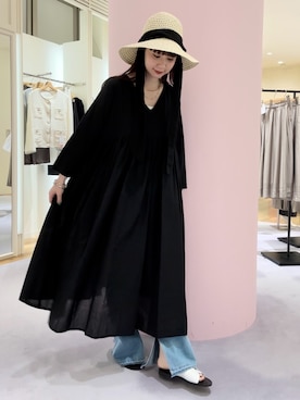 「NOLLEY’S Sophi（ノーリーズソフィ）のアイテム（ハット）」を使った、nol hirataさん（レディース・155cm）の春コーディネート