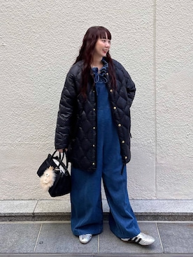 「アイテム（チャーム）」を使った、nol hirataさん（レディース・155cm）の秋コーディネート