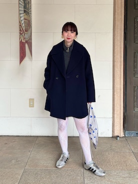 「アイテム（エコバッグ/サブバッグ）」を使った、nol hirataさん（レディース・155cm）の冬コーディネート