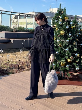 「アイテム（キャミソール）」を使った、nol hirataさん（レディース・155cm）の冬コーディネート