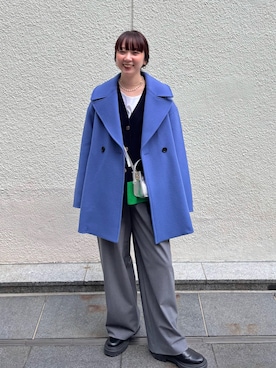 「アイテム（ダッフルコート）」を使った、nol hirataさん（レディース・155cm）の秋コーディネート