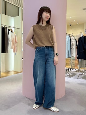 「Rie Miller（リエミラー）のアイテム」を使った、nol hirataさん（レディース・155cm）の夏コーディネート