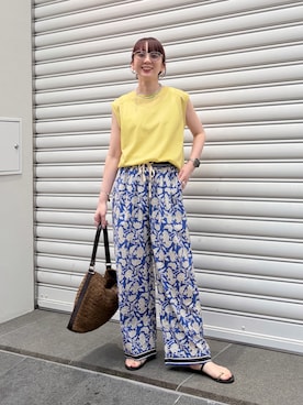 「NOLLEY’S（ノーリーズ）のアイテム（アクセサリー）」を使った、nol hirataさん（レディース・155cm）の夏コーディネート