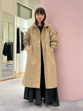 「NOLLEY’S（ノーリーズ）のアイテム（その他アウター）」を使った、nol hirataさん（レディース・155cm）の秋コーディネート