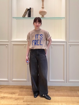 「Rie Miller（リエミラー）のアイテム」を使った、nol hirataさん（レディース・155cm）の春コーディネート