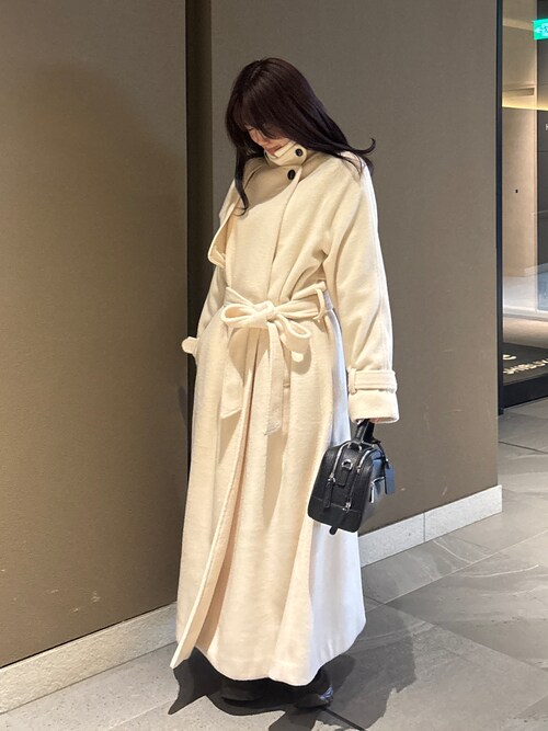 ダブルシャギーロングコート（ステンカラーコート）｜Olu.（オルドット