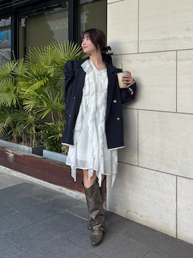 「Olu.（オルドット）のアイテム」を使った、samayuさん（レディース・157cm）の春コーディネート