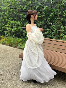 「EVOL（イーボル）のアイテム」を使った、samayuさん（レディース・157cm）の夏コーディネート
