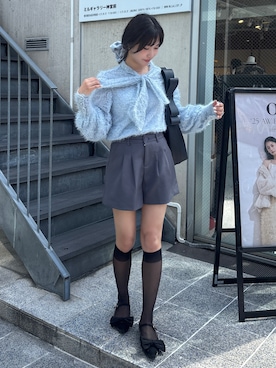 「スパンコール」｜「アイテム（パンツ）」を使った、samayuさん（レディース・157cm）の夏コーディネート