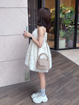 「アイテム（ドレス）」を使った、samayuさん（レディース・157cm）の夏コーディネート