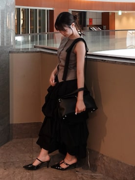 「Olu.（オルドット）のアイテム」を使った、samayuさん（レディース・157cm）の春コーディネート
