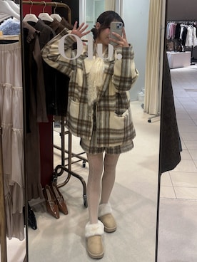 「アイテム（スリッポン）」を使った、samayuさん（レディース・157cm）の秋コーディネート