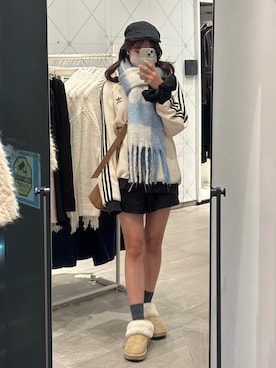 「アイテム（スリッポン）」を使った、samayuさん（レディース・157cm）の秋コーディネート