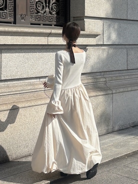 「ドッキングワンピ」｜samayuさん（レディース・157cm）の秋コーディネート