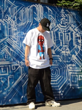 「Spider-Man」｜kazさん（メンズ・172cm）の夏コーディネート