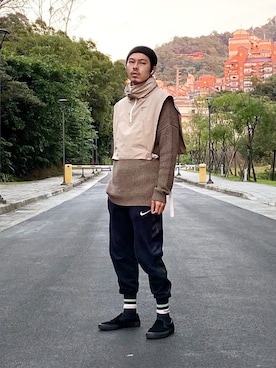 「PULL&BEAR（プルアンドベア）のアイテム（トップス）」を使った、ctboi さん（メンズ・175cm）の冬コーディネート