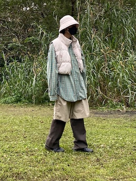 「oversize」｜「アイテム（その他シューズ）」を使った、ctboi さん（メンズ・175cm）の冬コーディネート