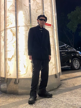 「KANGOL（カンゴール）のアイテム（キャスケット）」を使った、ctboi さん（メンズ・175cm）の春コーディネート