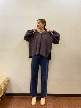 「SENSE OF PLACE by URBAN RESEARCH（センスオブプレイスバイアーバンリサーチ）のアイテム（ブーツ）」を使った、nanaseさん（レディース・158cm）の秋コーディネート