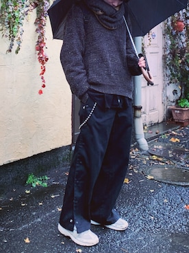 「アイテム（ニット/セーター）」を使った、yosora0314さん（メンズ・174cm・20代）の夏コーディネート